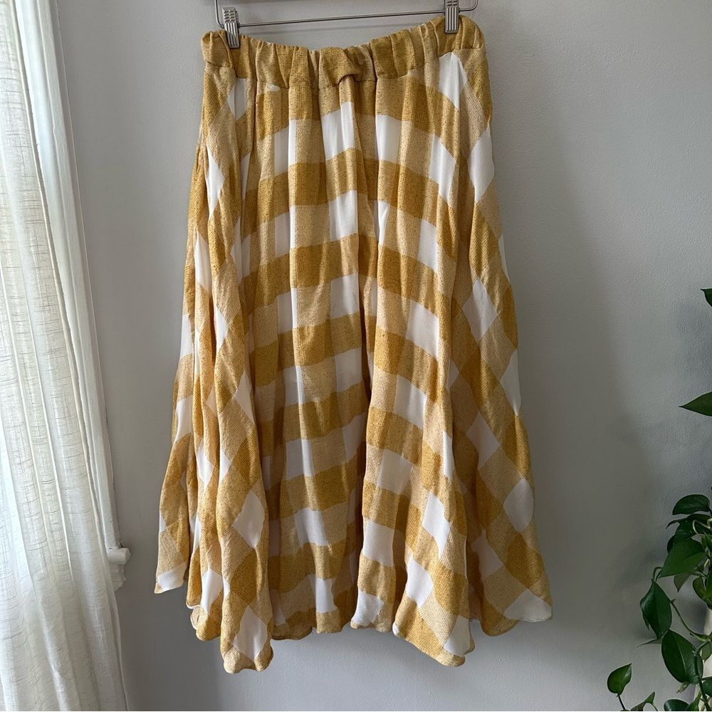 Acler Sutherland Checked Woven Full Midi Skirt - Picture 3 of 8